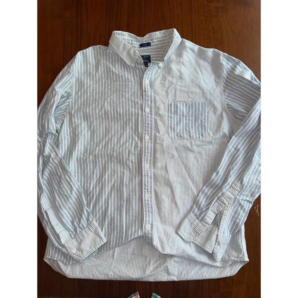 J.Crew Flex Oxford Slim Fit Multi-Striped Button Down - Size XL